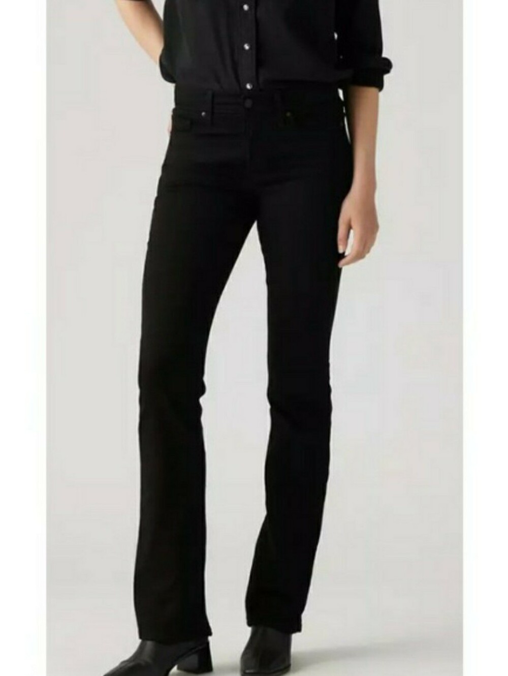 Levi's 315 Shaping Bootcut Black Jeans W29 L30